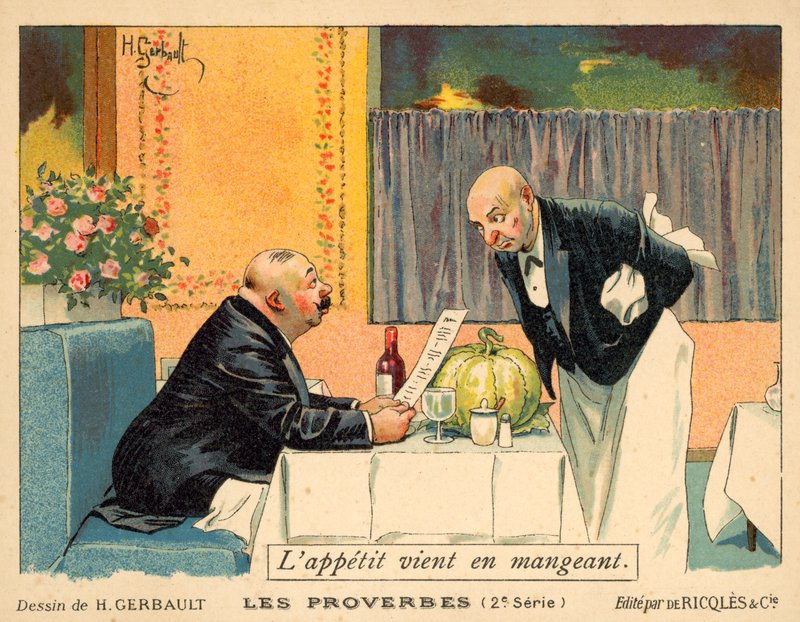 L'appétit vient en mangeant