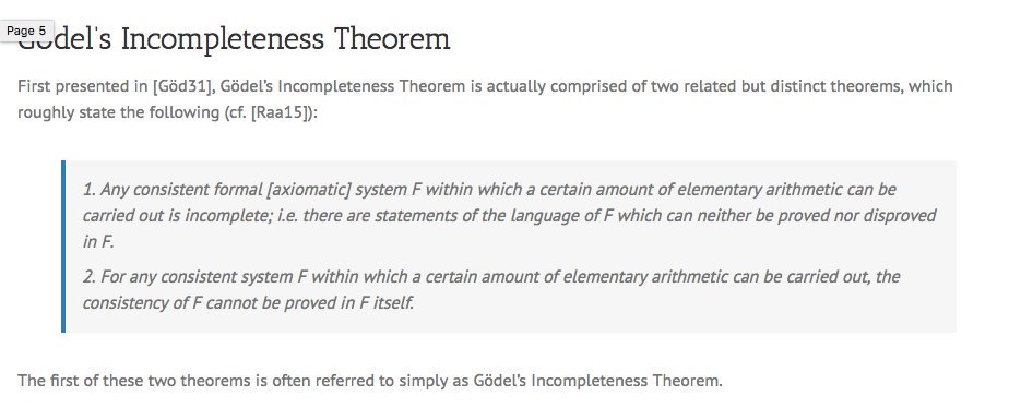 Godel's Incompleteness Theorem