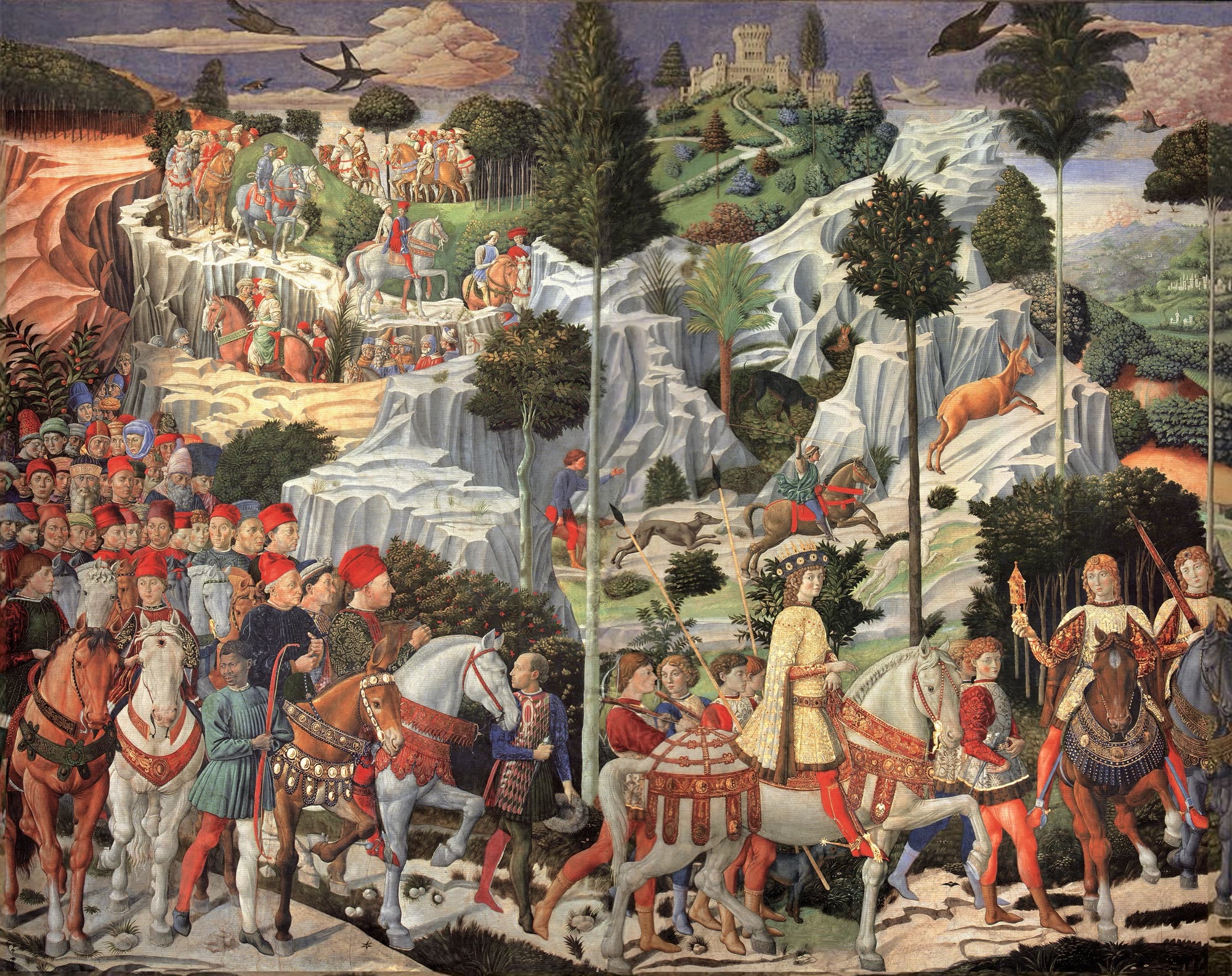 Benozzo Gozzoli, Procession of the Magi (1459)