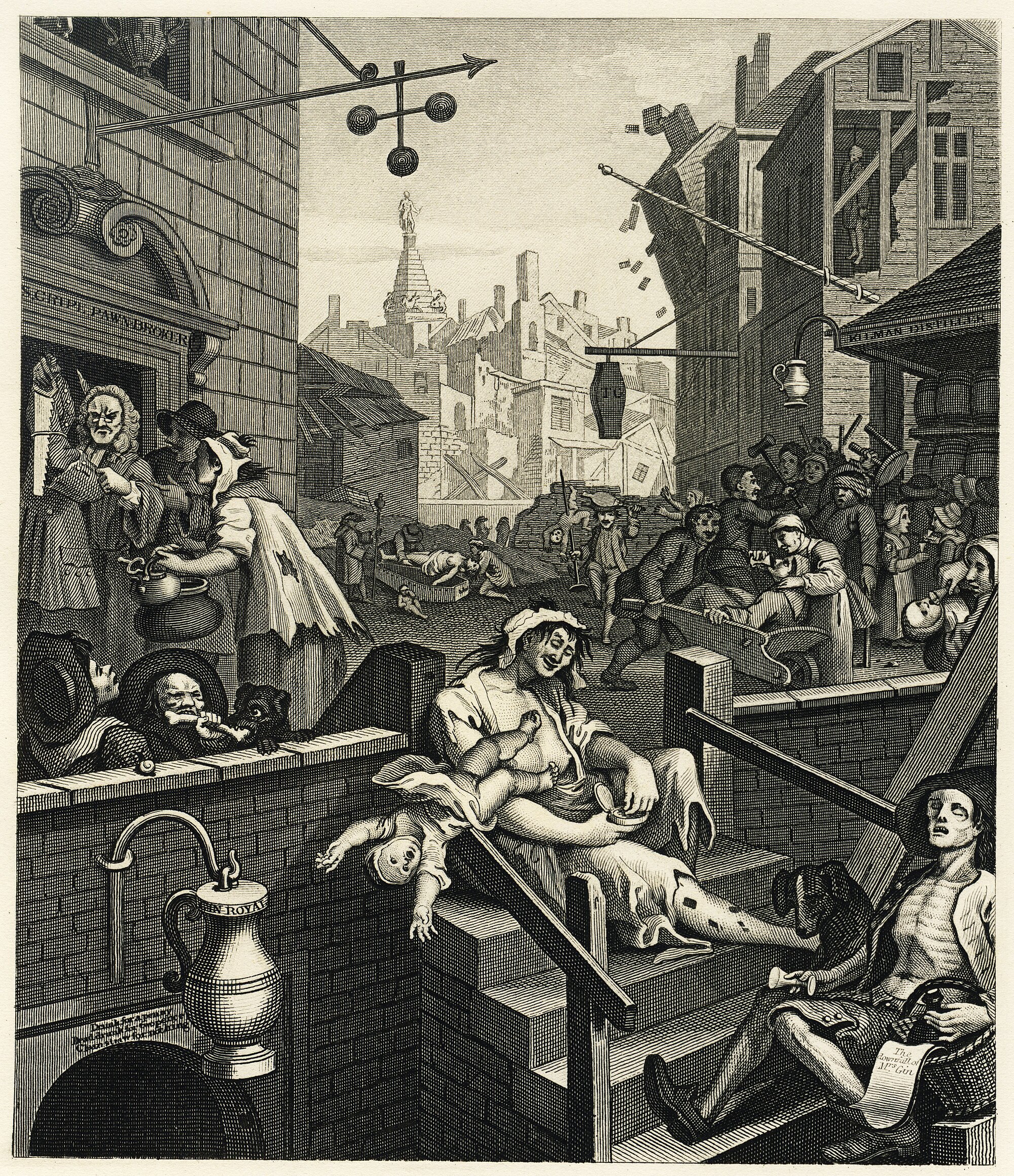 William Hogarth, Gin Lane (1751)