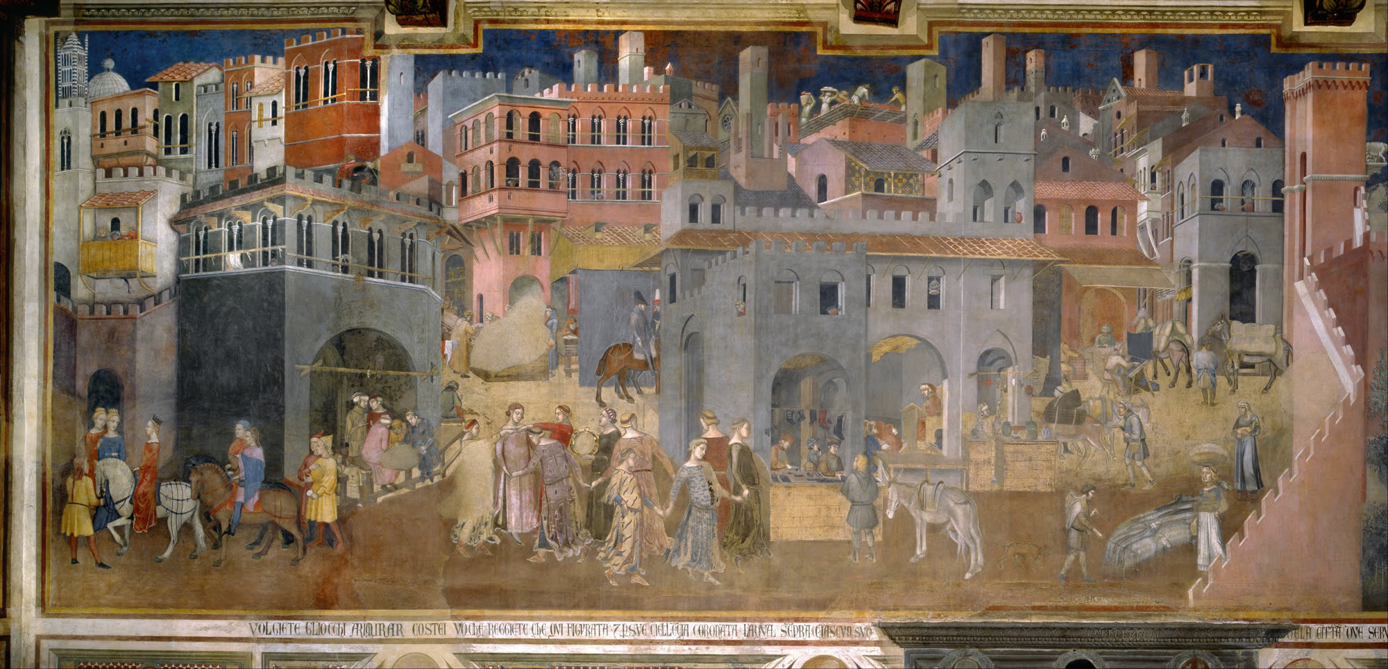 Ambrogio Lorenzetti, Effects of Good Government in the City (1338-1339)